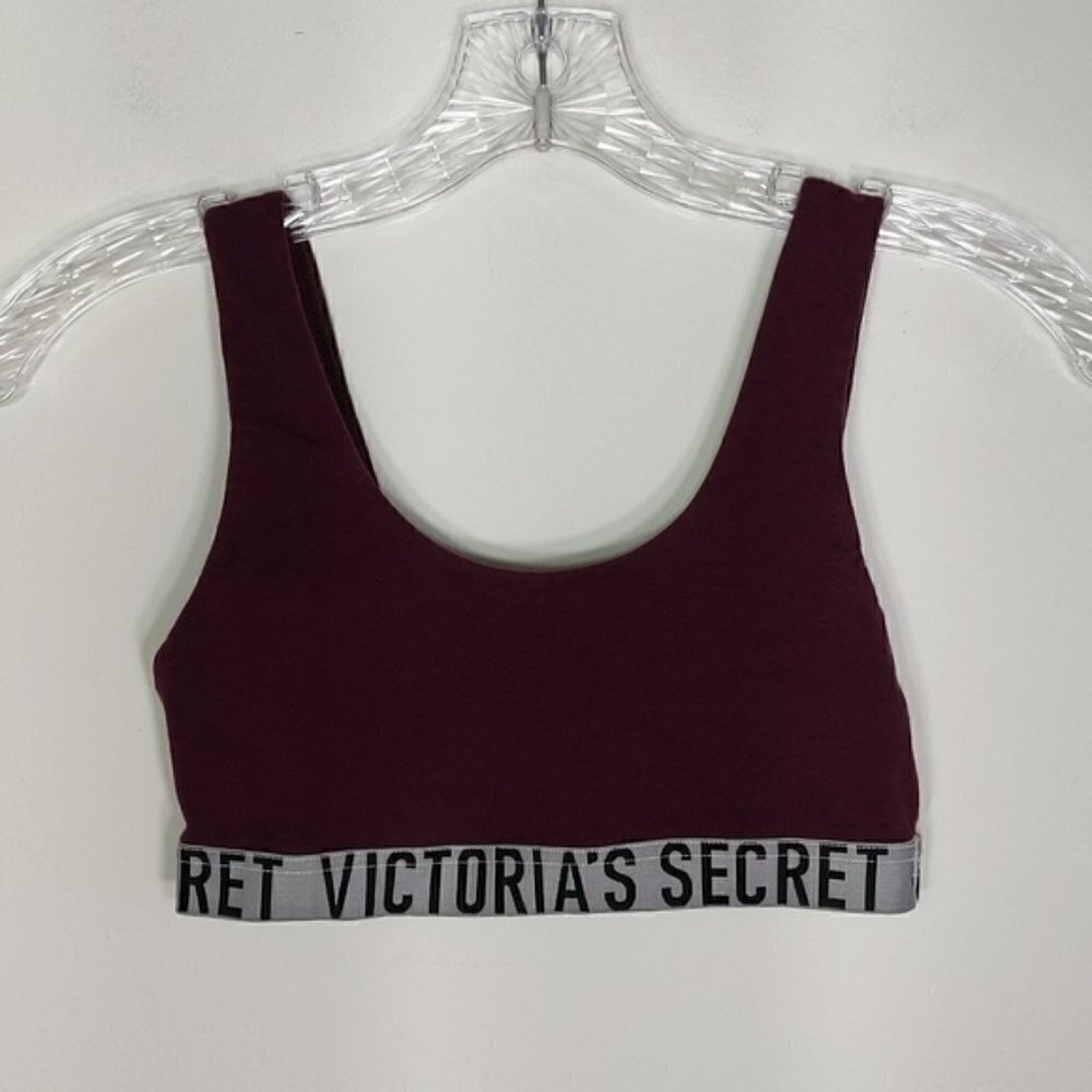 Victoria's Secret Logo Cotton Scoop Sports Bra